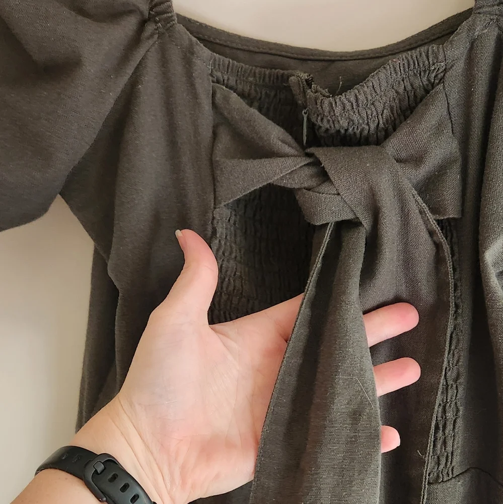 Olive green jumpsuit - Picture 5 of 6